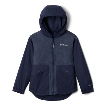 Dívčí Bundy Columbia Rainy Trails Fleece Lined Tmavě Blankyt EWXTBS647